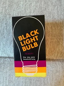 VTG Blacklite Black Light Bulb in Original Box 75 Watt 120V Tested Works Spencer - Picture 1 of 1