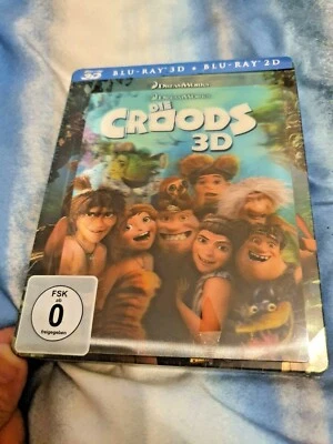 The CROODS 3D+2D Blu-Ray Media Market Lenticular Exclusive Limited Steelbook New - Image 1 of 2