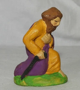 Petit santon (de Provence) signé FOUQUE (BERGER) CHRISTMAS - 5,2 cm - Picture 1 of 4