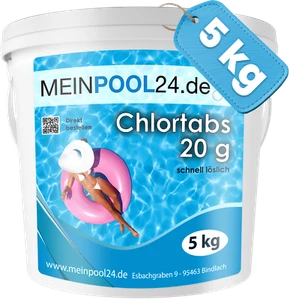 5kg Chlortabs 20g schnell löslich Chlor Tabletten Pool Desinfektion Poolchemie - Bild 1 von 4