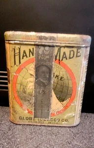 Handgemachte Globus Tabak Co Dose um 1900 - Bild 1 von 7