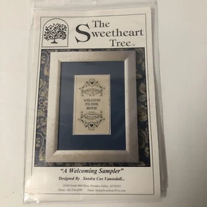 The Sweetheart Tree Sampler "A WELCOMING Sampler" Two Patterns -Kit - Picture 1 of 4