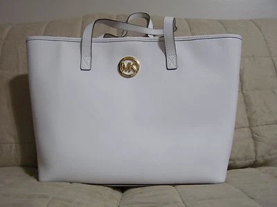 Bolso de Viaje Michael Kors Jet Set Mediano (Blanco Óptico) - Nuevo con Etiquetas Foto 1 de 4