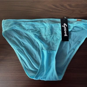 Gossard Glossie Lace briefs In Turquoise sea (13003)- size S New with tags - Picture 1 of 2