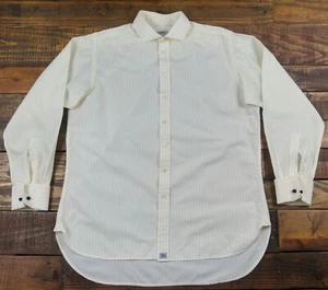 BURBERRY London Striped French Cuff Long Sleeve Button Down Shirt Size 15 ½ - 39 - Picture 1 of 9