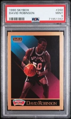 1990 Skybox 260 Дэвид Робинсон Свежесортный PSA КАК НОВЫЙ 9 СВЕЖАЯ ПЛИТА - Изображение 1 из 2
