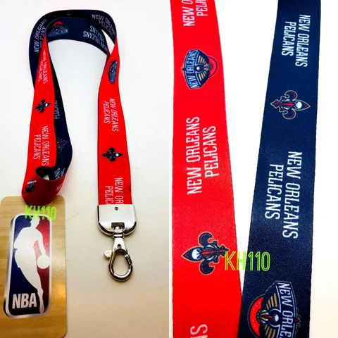 NBA New Orleans Pelicans TwoTone Priemun Keychain Lanyard Cover