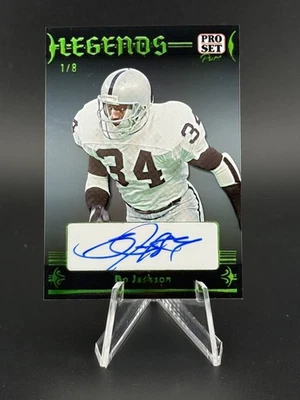 2024 PRO SET LEGENDS BO JACKSON AUTOGRAPH #1/ 8 SSP - Image 1 of 3