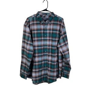 Pendleton Shirt Mens XL Brown Green Button Up Outdoor Plaid Mason Long Sleeve - Picture 1 of 5