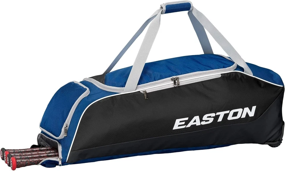 EASTON Octane Black Wheeled Baseball / Softball Bat Bag Duffel Equipment Gear - Image 1 of 1