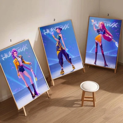 K-POP Demon Hunters Poster, Zoey, Rumi, Mira Poster, Kpop Huntrix Gift