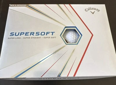 12 Golf Balls. Callaway Supersoft, Super Long,Super Straight,Soft