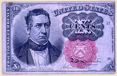 10 Cents US Fractional Currency 5th Issue, Fr 1265, XF - Image 1 of 4