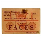 Rod Stewart The Faces 1971 Kinetic Circus Birmingham Concert Ticket (UK)