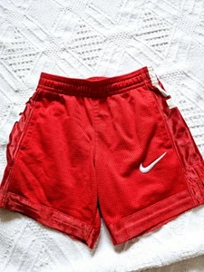 NIKE Boys Red Shorts Size Small S 2T Toddler Athletic Years (Tote 7) - Picture 1 of 2