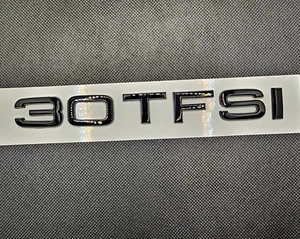 Gloss Black 30 TFSI Audi Badge Emblem A3 A4 A5 A6 Q5 TT Rear S Line Boot - Picture 1 of 7