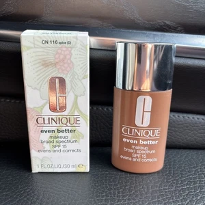 Clinique Even Better Makeup Broad Spectrum SPF 15 - CN 116 Spice D - 1 FL.OZ NEW - Picture 1 of 12