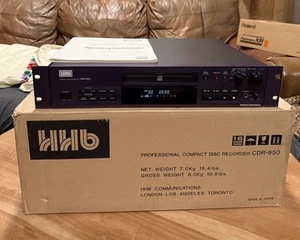 HHB CDR-850 Professional Compact Disc Recorder With Box And Manual - Picture 1 of 7