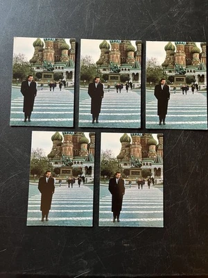 Julio Iglesias明信片 4x6 5 件套莫斯科俄罗斯 1999 经典旧金山 — 第 1/4 张图片