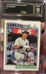 2023 ALEX RODRIGUEZ Topps Brooklyn Collection Card #1 New York Yankees  - Picture 1 of 2