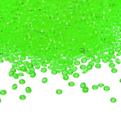 10000 Pcs Acrylic Wedding Table Diamonds 4.5mm Crystals Gems Grass Green Foto 1 de 4