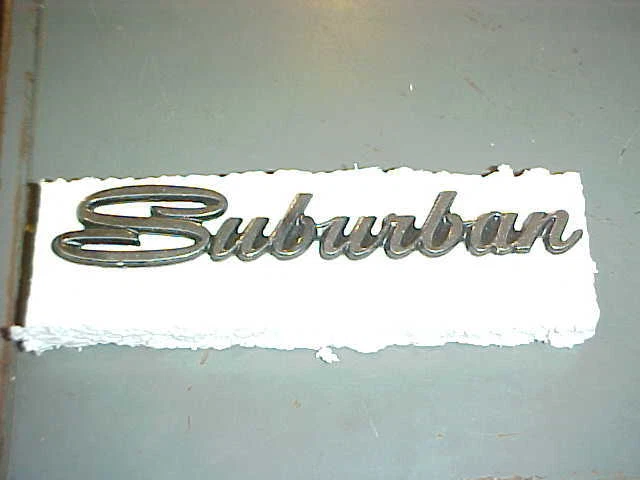 NOS MOPAR 1970-1976 Plymouth Fury Gran Fury SUBURBAN Wagon Emblem Nameplate - Image 1 of 1