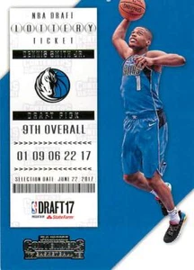DENNIS SMITH JR. 2017-18 Contenders ROOKIE RC #9 Mavericks  - Picture 1 of 2