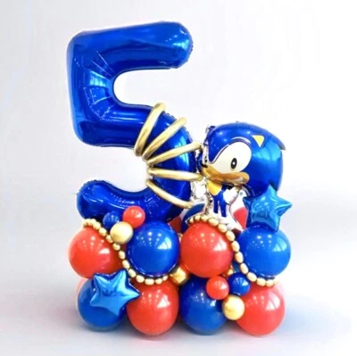 39pcs Sonic The Hedgehog Balloons Sonic Birthday Party Decoration Sonic Party - Image 1 of 4