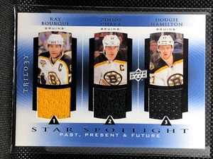 13-14 UD Star Spotlight Bourque Chara Hamilton Boston Bruins Game Used Patch - Picture 1 of 4