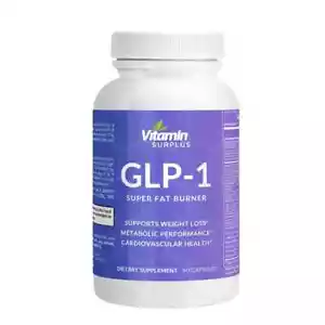 GLP-1 Weight Loss Fat Burner - 90 Capsules - Choline, Chromium, MCT, Pack of 1 - Picture 1 of 2