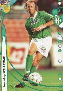 200 JEAN-GUY WALLEMME # AS.SAINT-ETIENNE CARD DS FOOTBALL 1999-2000