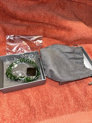 Collar de cuentas graduadas de diopsido verde Jay King esterlina .925 HSN $180 NUEVO (BA) Foto 1 de 4