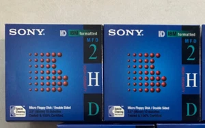 20 SONY Micro Floppy Double Sided 3.5-inch Disks 10MFD-2HDCF - INSIDE SEALED - Afbeelding 1 van 10