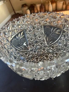 McKee INNOVATION 410 EAPG/Brilliant Cut Glass Bowl c.1920' - Picture 1 of 7