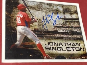 Jon Singleton Philadelphia Phillies signed autographed 8x10 framed Photo - Picture 1 of 1