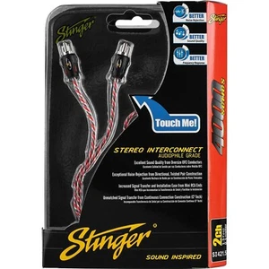Stinger SI421.5 2-Channel RCA Interconnect 1.5 ft Cable 4000 Series Car Audio - Picture 1 of 9