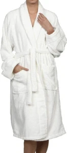 SUPERIOR Egyptian Cotton Unisex Bathrobes Size XL Spa-Quality Terry Cloth Robe - Picture 1 of 4