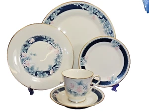 5-TEILIGES GEDECK NORITAKE ELFENBEIN PORZELLAN NACHTSONG GESCHIRR 7268 CHRYSANTHEME - Bild 1 von 10