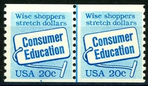 Consumer Education Coil MNH PNC2 (Line Pair) Plate 4 Scott's 2005 - Picture 1 of 2