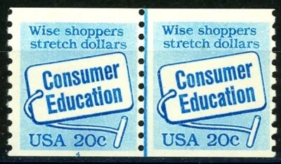 Consumer Education Coil MNH PNC2 (Line Pair) Plate 4 Scott's 2005 - Image 1 of 2