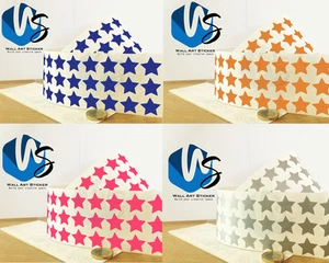 324 Star Shape Vinyl Stickers 20mm Self Adhesive Peel & Stick Colour Label 1000E - Picture 1 of 23