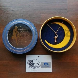Sailor Moon × Samantha Tiara Necklace Moon Stick Gold 30th Anniversary - Picture 1 of 2