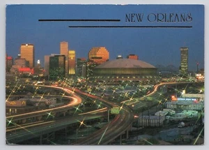 New Orleans Nacht Louisiana Postkarte - Bild 1 von 2
