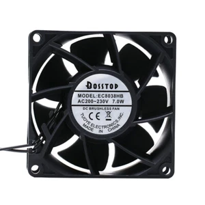 BOSSTOP EC8038HB 8038 7.0W 220V Cabinet AC Dual Ball Durable Cooling Fan - Picture 1 of 3