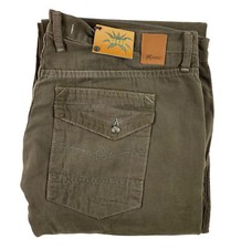 Agave Denim ExPatriot Relaxed Straight Cut Brown Twill Jeans USA Mens 40x34 NWT