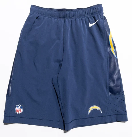 Los Angeles Chargers Nike Shorts Men's Small Speed Vent Blue Wicking Stretch Cover