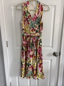 London Times Women's Dress Size 10 Floral Sleeveless Dress - Picture 1 of 2