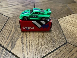 Corgi Porsche 935 Green Polo 1985 Made in GT Britain Scale Model Car - Picture 1 of 7