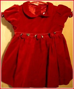 RED VELVET DRESS 3-6 MO CHILDREN'S PLACE NEW - Picture 1 of 3