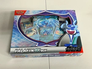 Pokemon TCG: PALAFIN ex Box mit 4 Booster Packs (Factory Sealed) NEU! - Bild 1 von 2